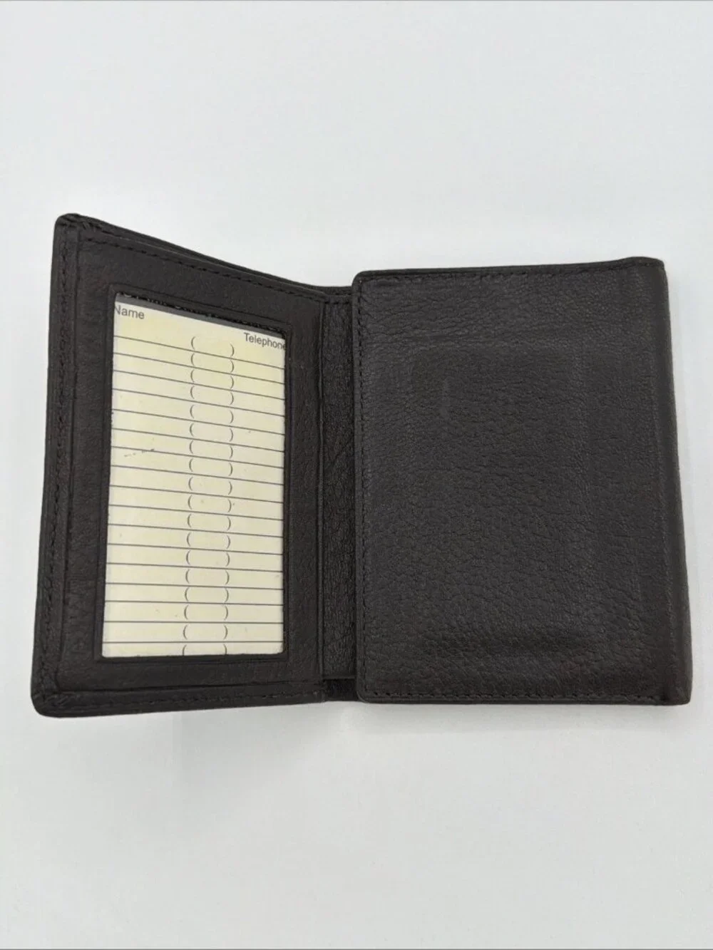 Wilson’s Bi-fold Leather Wallet, Dark Brown